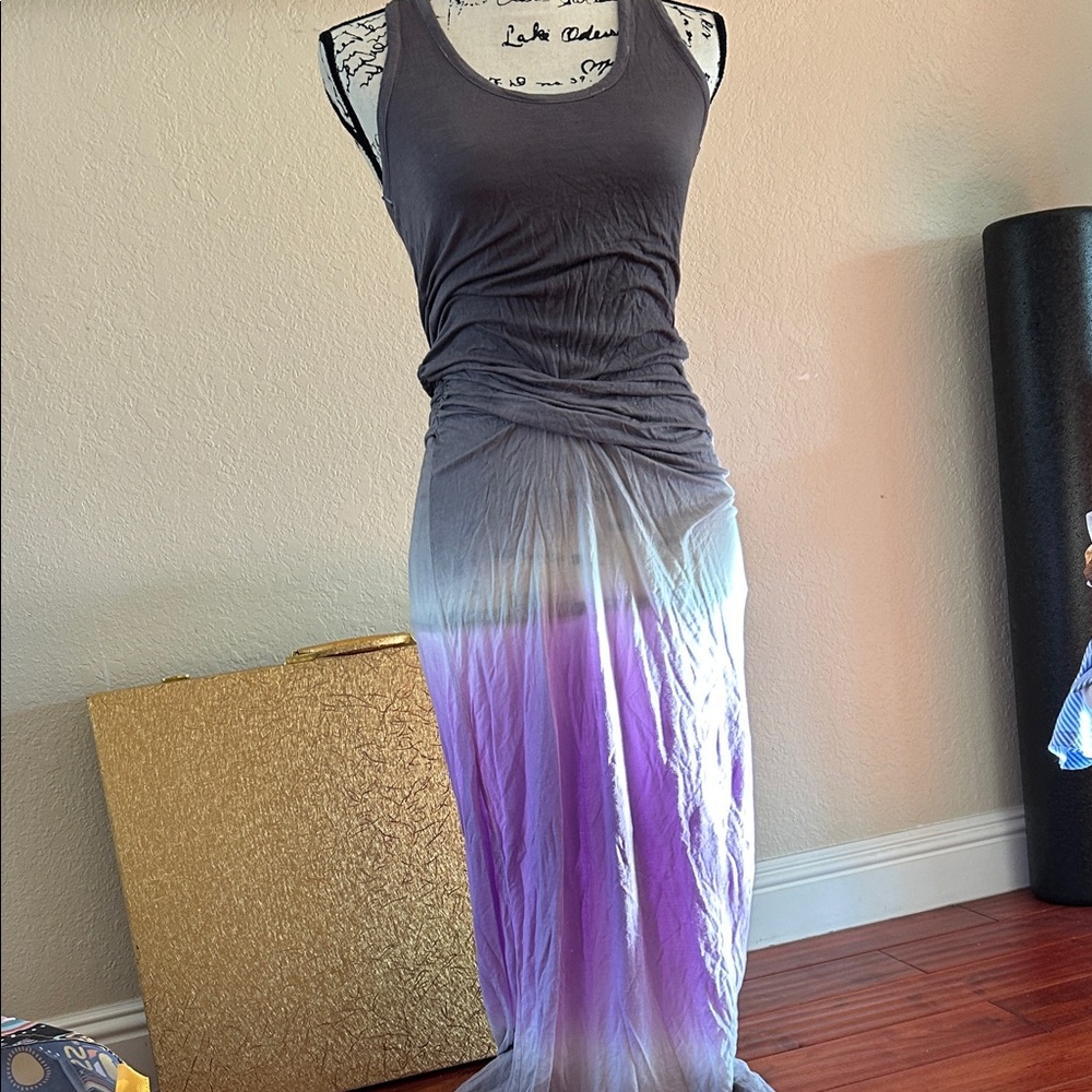 Young Fabulous & Broke Gray and Purple Ombre Dress